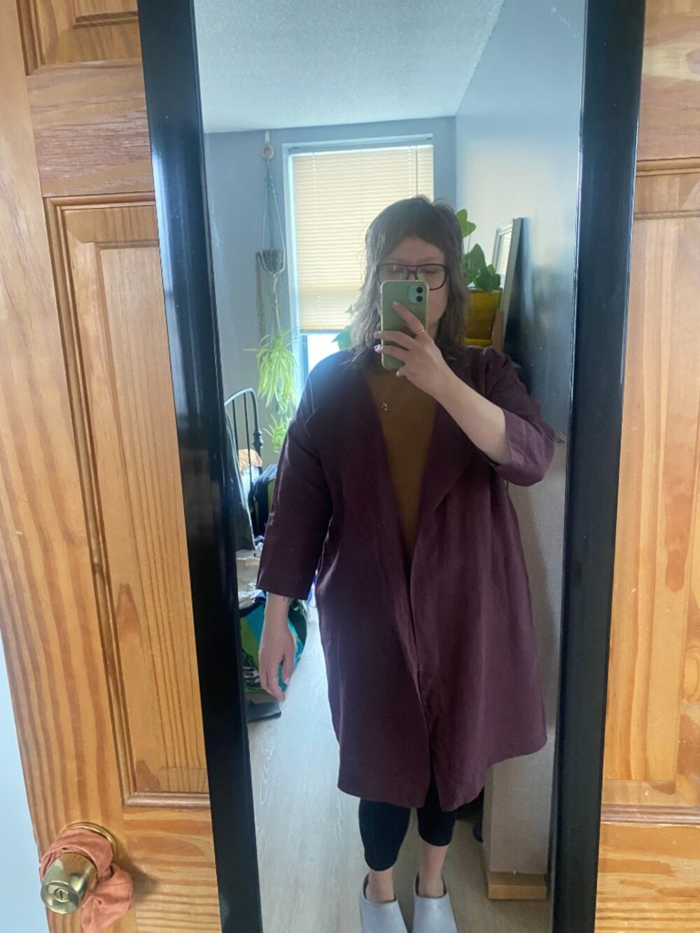notPERFECTLINEN (NPL) purple linen jacket - Picture 3 of 6